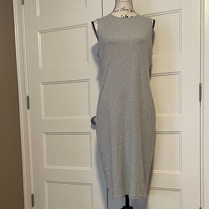 Athleta Heather Gray Midi Dress
